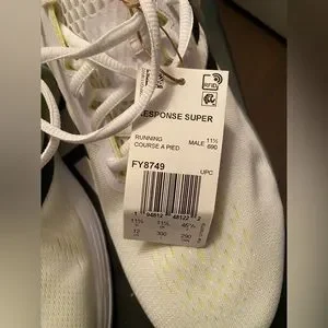 NWT Adidas White/Neon Yellow Athletic Running Shoes Size 12, comes with box adidas | Shoes | Nwt Adidas Whiteneon Yellow Athletic  main image 3